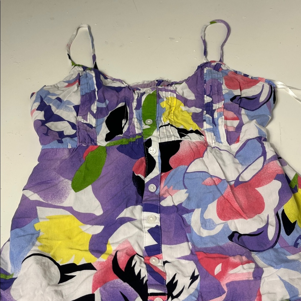 Twenty Ten Large Multicolor Patterned Button Up Tank Top - Picture 4 of 5